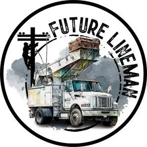 Future lineman 3x3 sticker