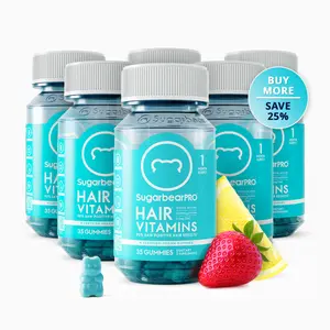 SugarbearPRO Hair Vitamin Vegan Gummies - 6 Month Supply  + Free Gift