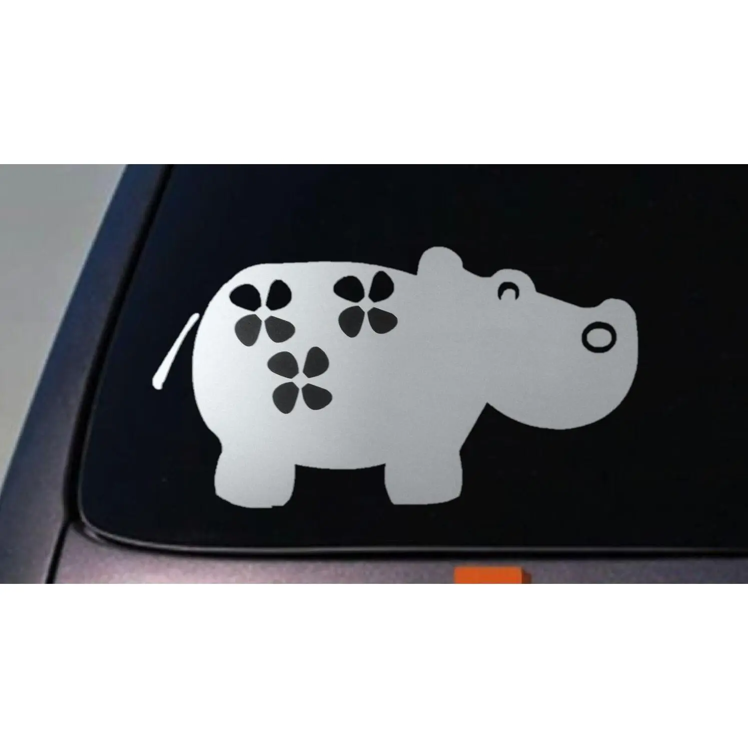 Hippo sticker decal cute funny laptop owl window car hippo 5"