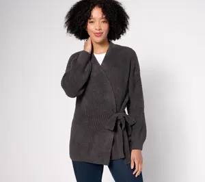 Barefoot Dreams CozyChic Side-Tie Cardigan
