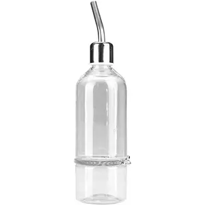 Pet Feeder Automatic Pet Water Dispenser Practical Parrot Water Drinking Feeding Bottle with Stainless Steel Ball Nipple (S) Garosa