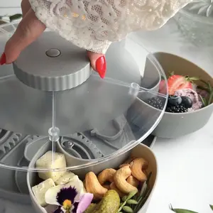 Henning Lee Divided Spin and Snack Serving Tray