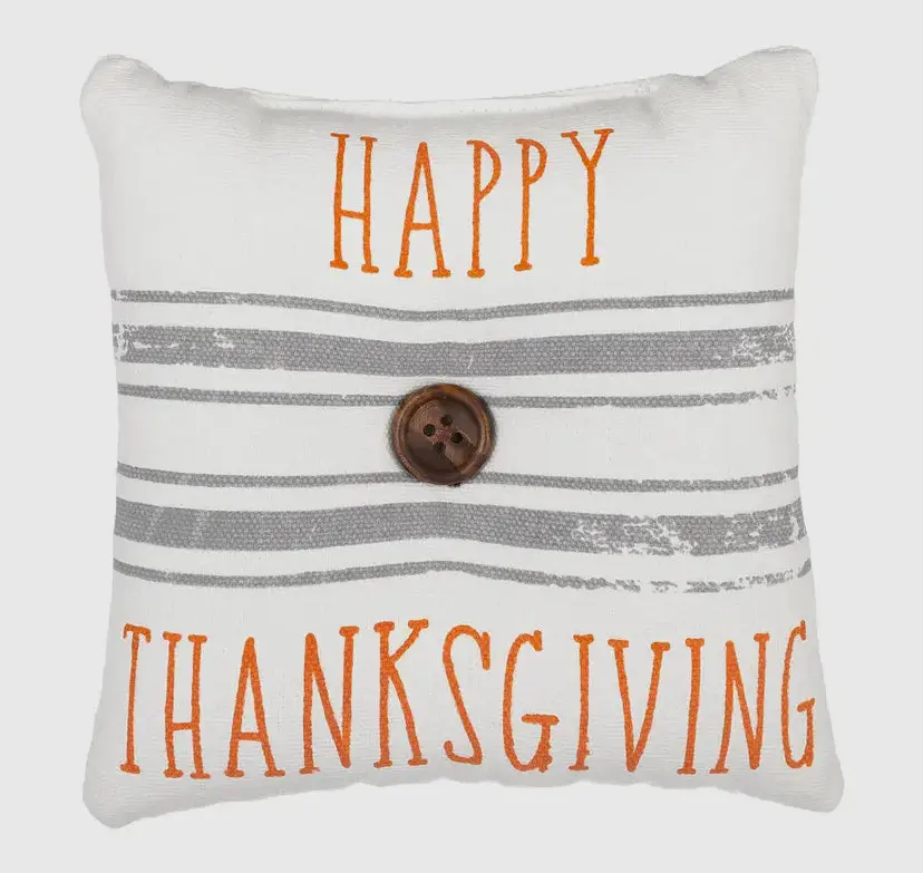 Happy Thanksgiving Mini Pillow