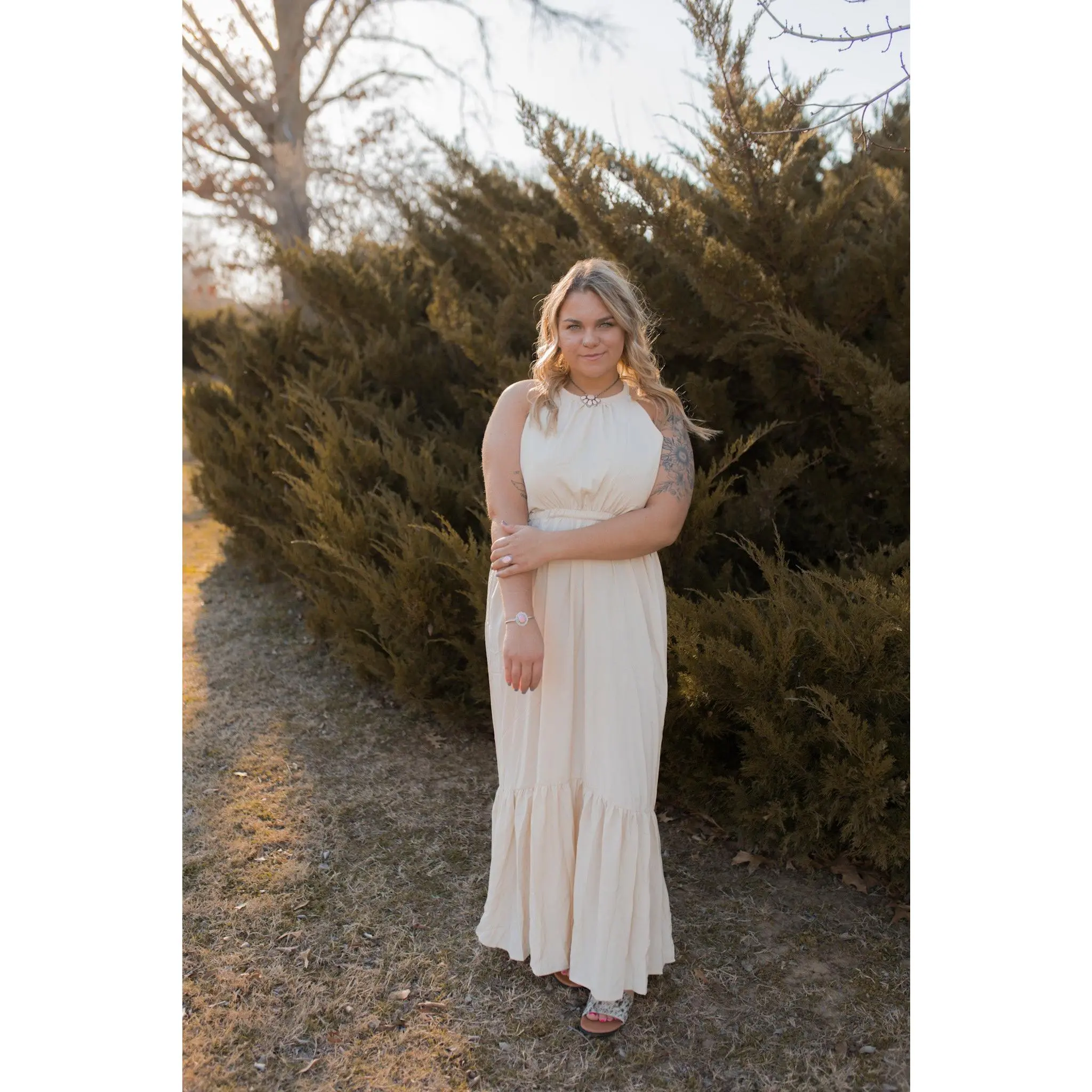 Amber Dress - Cream
