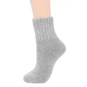 Zando Womens Merino Wool Socks for Women Long Thick Socks Winter Warm Cozy Socks Cute Boot Crew Socks Womens Athletic Running Cycling Hiking Sock Light Grey