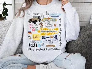 Gilmore girls sweatshirt, Stars Hollow Dragonfly  Cotton Crewneck Sweater