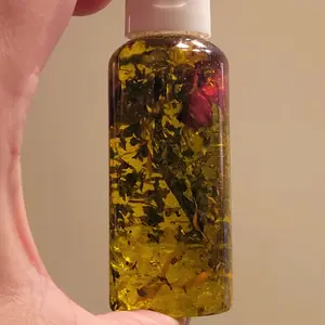 Empath Protection Oil - Purse Roller or 2oz Vial - Crystal Infused Essential Oils Herbs and Flowers Body Care Blend Daily Comfort