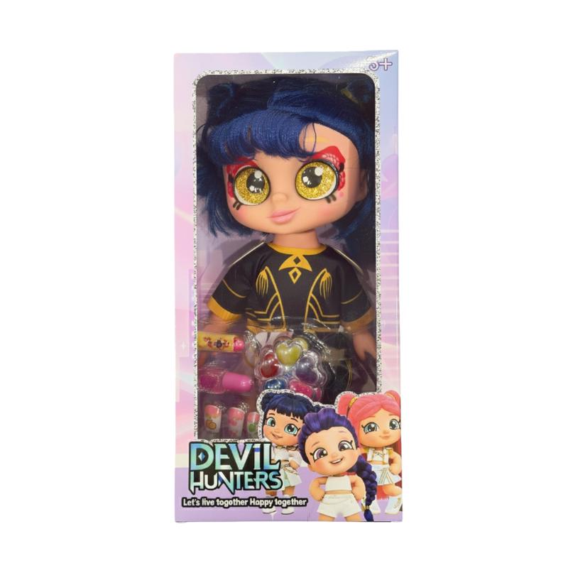 Devil Hunters 5D Doll with Big Glass Eyes & Shakeable Head RUMI MIRA & ZOEY Figurine Toy Collectible Kpop Idol Figure Cute Character Doll Alternative for Kids and Fans Gift