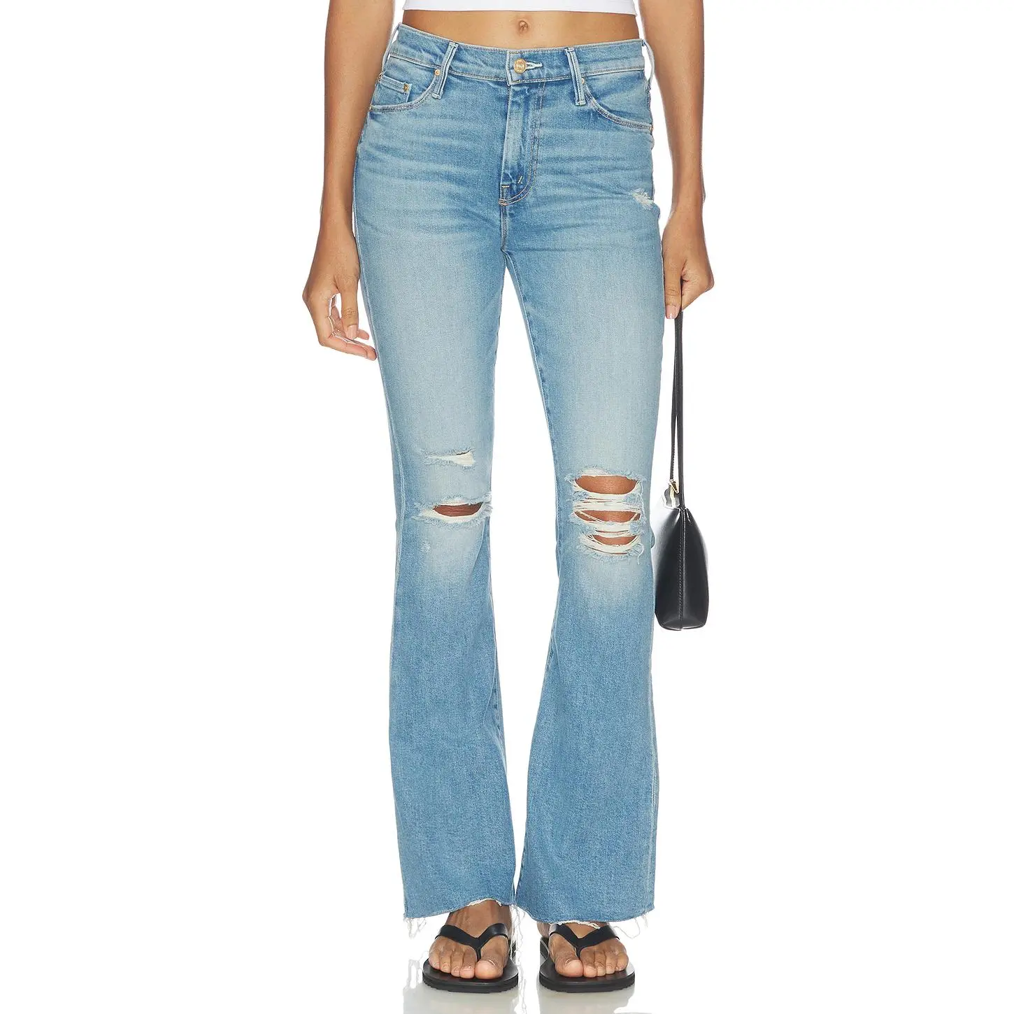 MOTHER The Weekend Fray Jeans in Chaos Is Calling