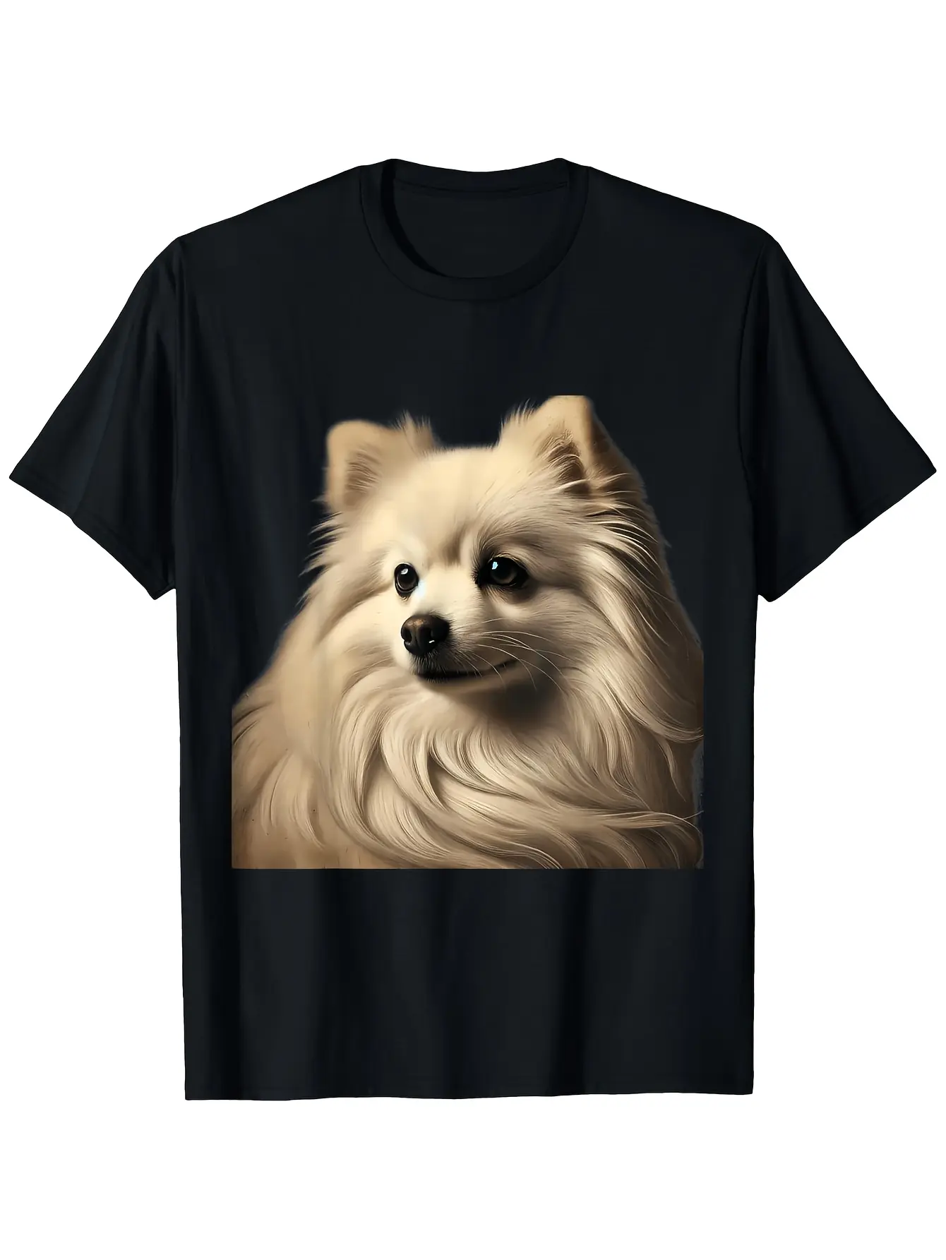 Pomeranian-Themed T-Shirt for Parents, Made from P unisex soft cotton short sleeve t shirt, vintage graphic casual tee for men women teens, perfect birthday holiday gift for camping travel gym daily street  wear