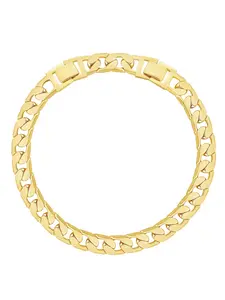 Women 14K Gold Plated Thick Cuban Link Anklet Adjustable 9/11 Inch Extension Chain Summer Beach Foot Jewelry Creative Gift For Mother's Day Christmas