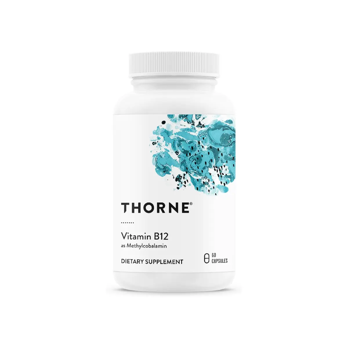 THORNE Vitamin B12 1,000 mcg, Active Methylcobalamin, 60 Capsules Supports Methylation, Heart & Nerve Health, Cognitive Function & Healthy Homocysteine Levels*, NSF Contents Certified