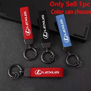 Car Zinc Alloy Leather Keychain Keyrings, Accessories for Lexus Gs Is Ls500h Es260 Es300h Rx350h Nx260 Ux260 Lm Lc Rz450e Tx RC, Keychain Parking Key