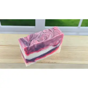 TSA Handmade Black Raspberry Vanilla Cold Process Soap - Moisturizing Body Care - Lightweight - Nourishing Bar Soap - Daily Body Care