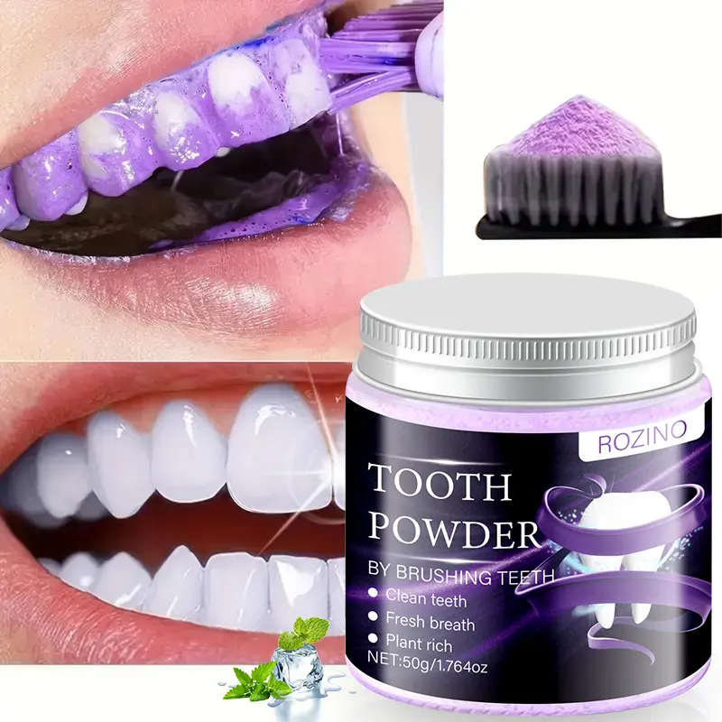 ROZINO Tooth Powder - Natural Oral Care for Clean Teeth & Fresh Breath (50g) ROZINO Tooth Powder - Natural Oral Care for Clean Teeth & Fresh Breath (50g)