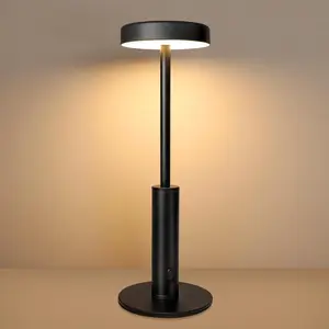 Cordless Table Lamp, 3 Color Temperatures & 7 RGB Colors,USB Rechargeable , Dimmable Touch Bedside Lamp, Ambient Lamp for Homelamp
