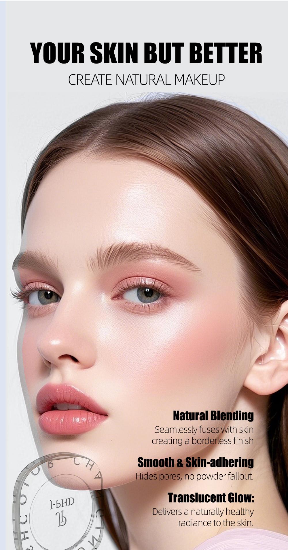 J-PHD Color-changing blush, a magical color-changing powder blush cream that can be used on cheeks, eyes, and lips. It provides long-lasting hydration, brightens skin tone, and has a high-shine yellow cream texture.
