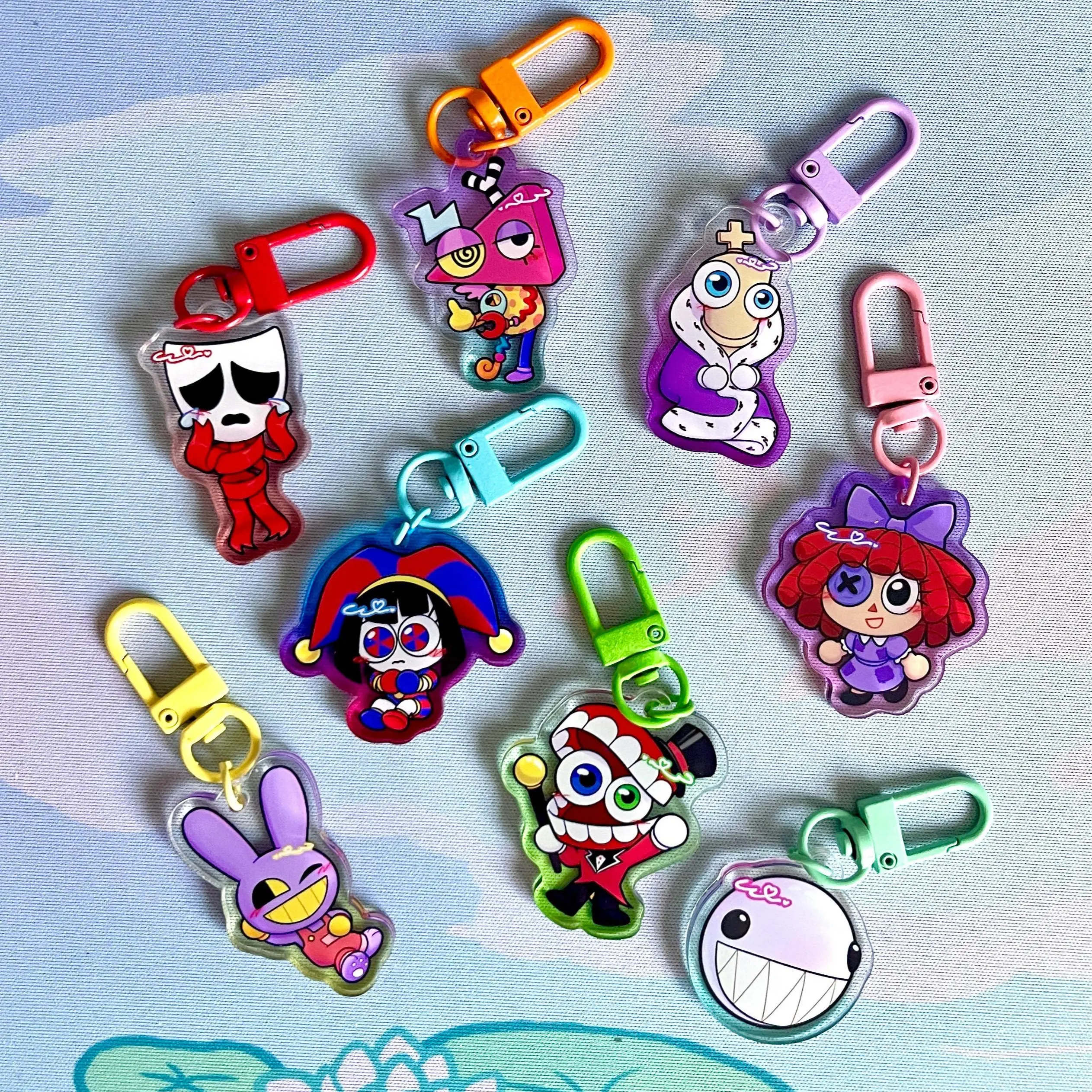 TADC Acrylic Keychain - The Amazing Digital Circus Keychains, Cute Keyring Accessory, Fun Charm For Backpack Or Purse | High Quality and Customer Favorite Items