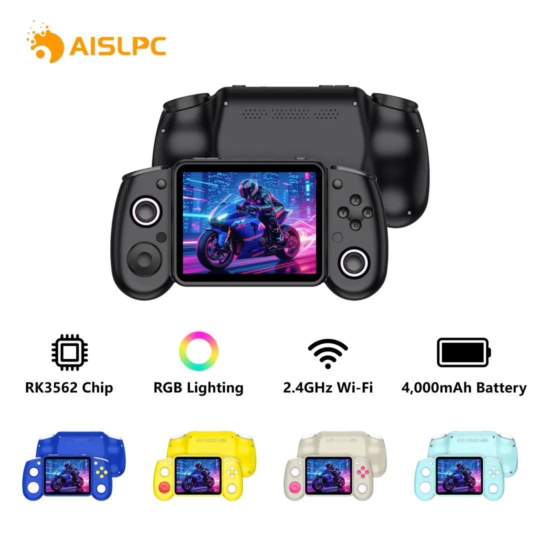 AISLPC RG43H PRO Retro Handheld Video Game Console - Wireless Joystick, High-Performance Chip, Sharp Display Screen, Convenient Charging Function, Physical Button Control