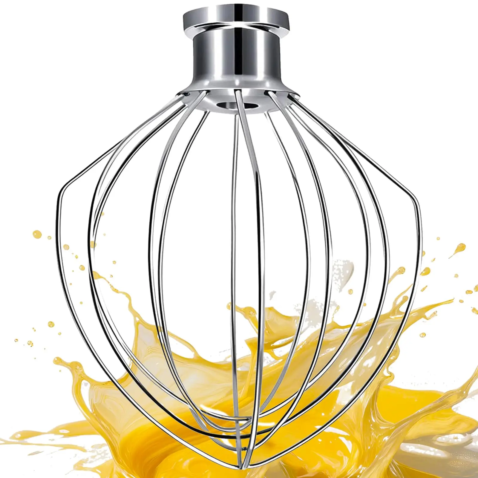 Whisk Attachment Fits  6 Wire Whip For 4.5 5 Quart Tilt-head Stand Mixer,k45ww Kitchen Aid Accessories And Attachments Stainless Steel Wires + Aluminum Hub