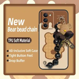 Dirt-resistant Anti-knock Phone Case For Lenovo Legion Y70 soft case Black pearl pendant Simplicity cute Cartoon Back Cover protective case Skin-friendly feel silicone Waterproof