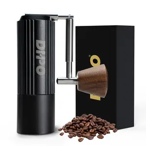 DHPO Manual Coffee Grinder, High Precision 7-Axis Burr Mill for Espresso, Pour Over & French Press, Portable for Camping, Travel
