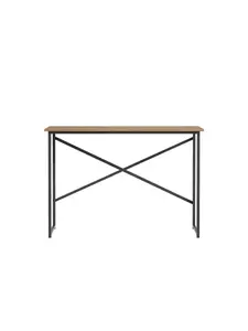 Elegant Decor AF12141NAT 41 in. Billie Wide Wood Veneer Top Iron Console Table