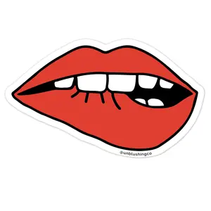 Lip Bite Sticker