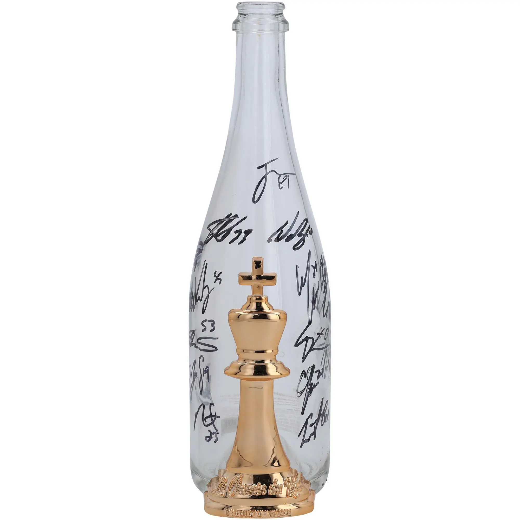 Vegas Golden Knights Autographed Celebration-Used Locker Room Champagne Bottle with 17 Signatures - #1 of a Limited Edition of 3 - Fanatics Authentic Certified