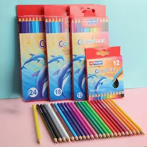 Skyglory Drawing Colored Pencils Set (12/18/24/36/48 Colors), Essential Classroom Supplies, Coloring Pencils for Adults & Kids, Ages 3+