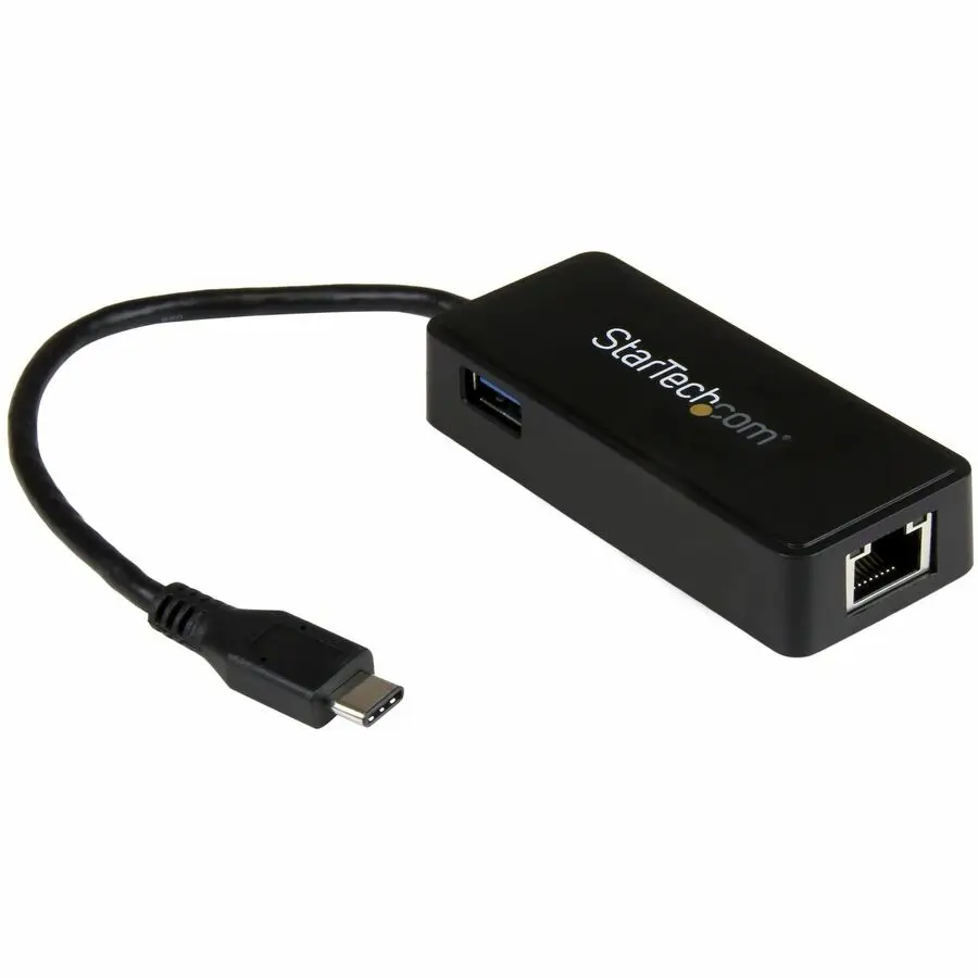 StarTech USB-C to Gigabit Network Adapter with Extra USB Port
