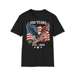 Vintage 250 Years American 1776 2026 250th Birthday USA T Shirt