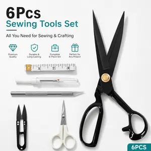 Professional Tailor Scissors 9 Inch – Heavy Duty Fabric Shears, Ultra Sharp Sewing Scissors for Cutting Leather, Cloth, Paper, Home Office – Essential for Dressmakers & Artists