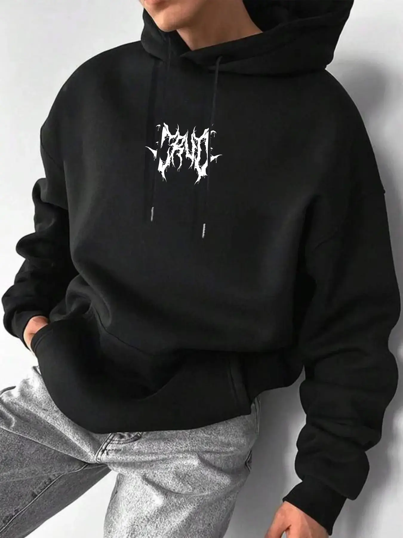 Cyber Sigilism Fallen Angel Wings Hoodie | Opium Core Aesthetic