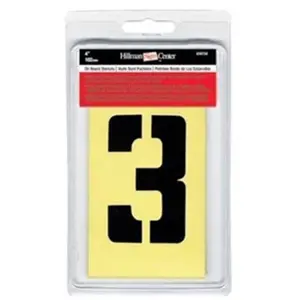 Hillman Group RSC  6 in. Heavy Duty Letters Numbers Symbols Stencil Kit - Pack of 38 - Pack of 5