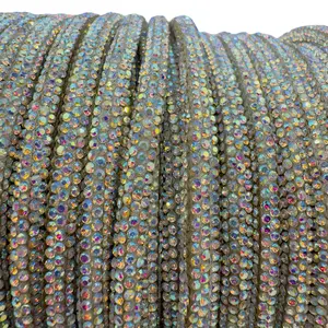 Crystal AB Corded Rhinestone Rope