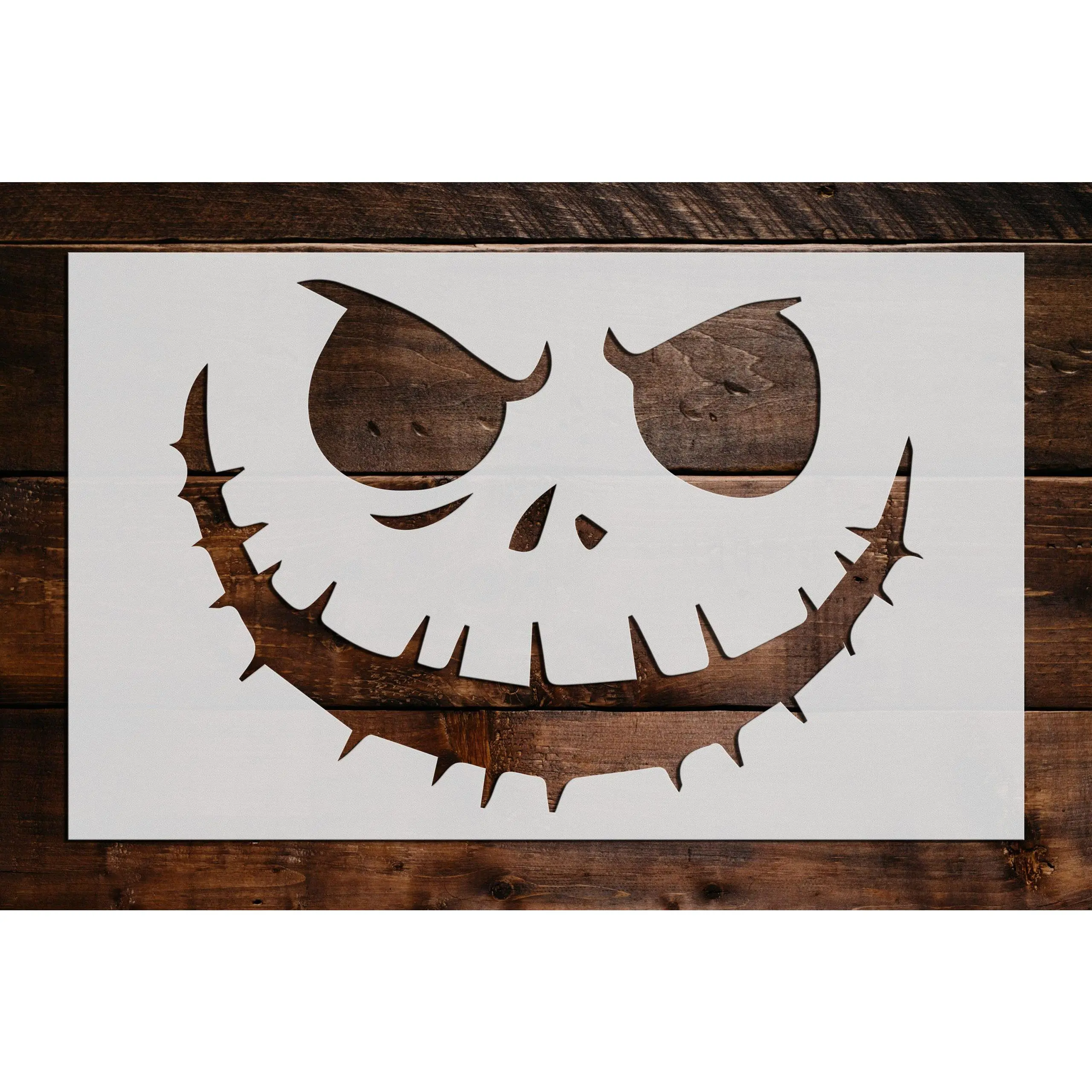 Scary Face Stencil - Art and Wall Stencil