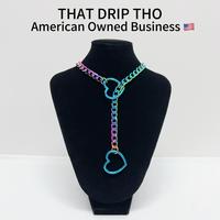 Blue Heart-Rainbow Chain