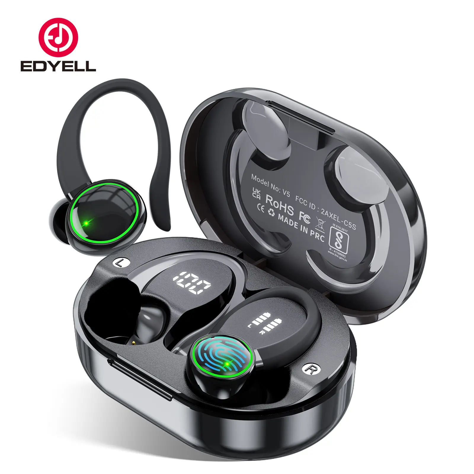 EDYELL C16 Wireless Earbuds Bluetooth Headset 5.3 IPX7 Waterproof comfortable headset electronic audio product wireless open ear earbuds summerwins