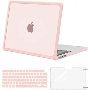 MOSISO Compatible with MacBook Air 13 inch Case 2026 2025 2024-2022 M4 A3240 M3 A3113 M2 A2681, Crack-Resistant Heavy Duty Protective Hard Case with TPU Bumper&Keyboard Cover&Screen Film