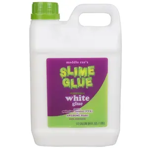 SCS Direct Maddie Rae's Slime Making Glue - 1/2 Gallon Value Size - Non Toxic, School Grade Formula, Perfect for Slime Kit Supplies, Crafts (White)