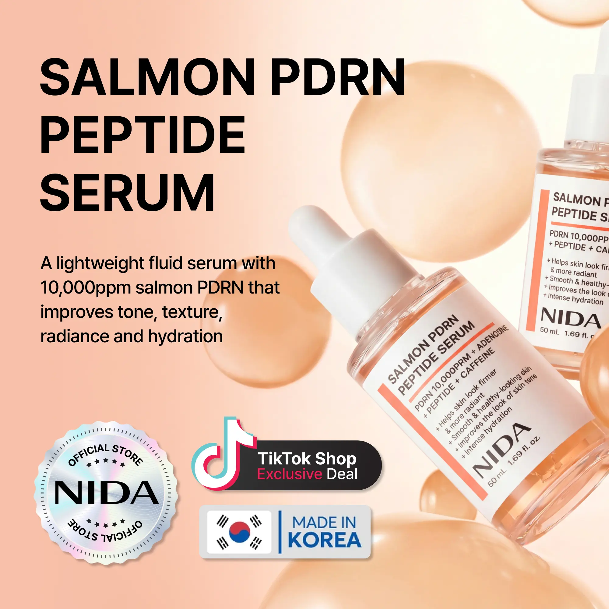NIDA Salmon PDRN Peptide Serum