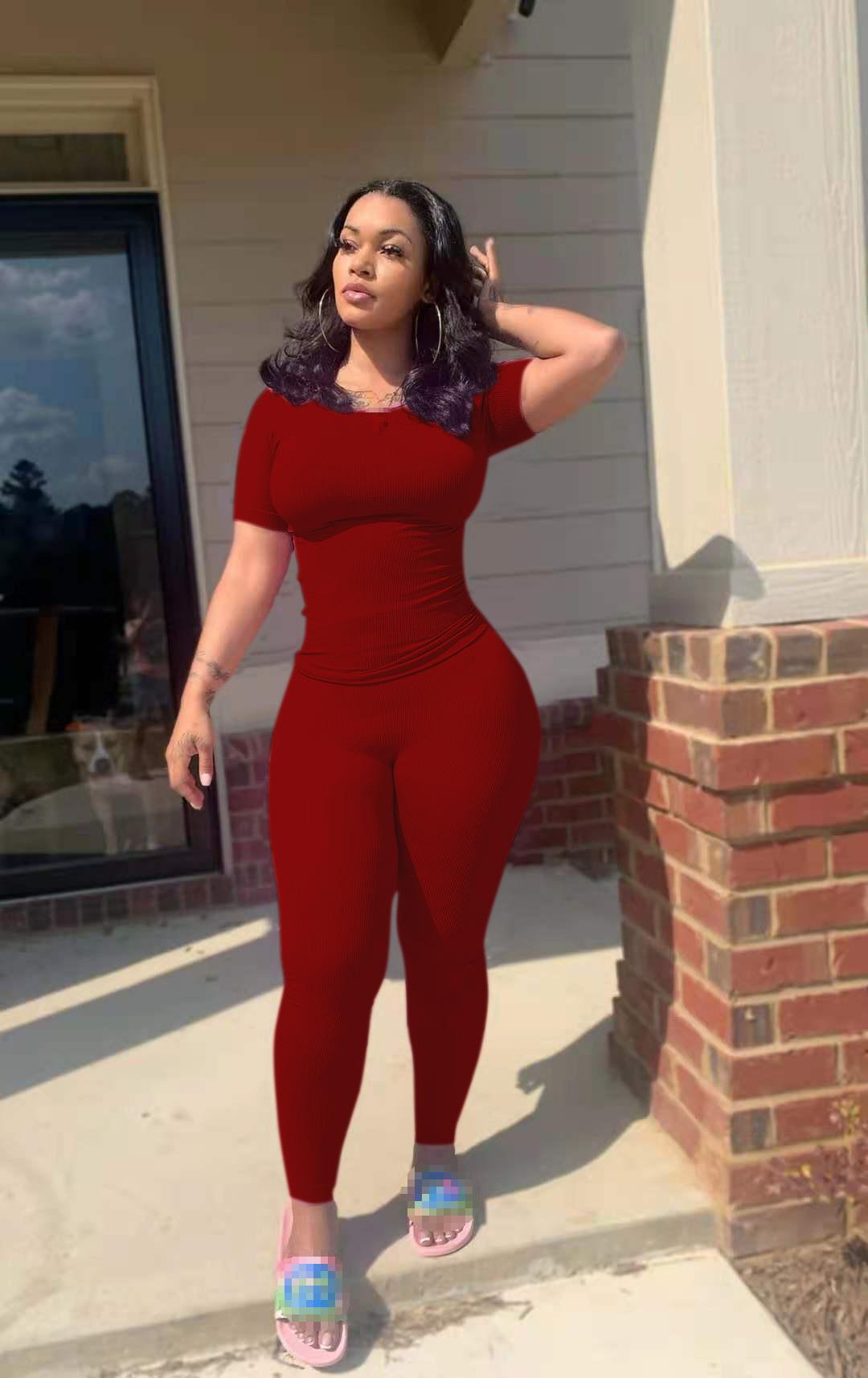 two piece set women tracksuit 2 piece sets women outfit wholesale items crop top  pants sets  women clothing