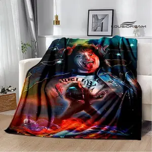 EDDIE MUNSON Printing Blanket Flannel Blanket Soft and Skin-friendly Blanket Home Travel Blanket bedding Birthday Gift