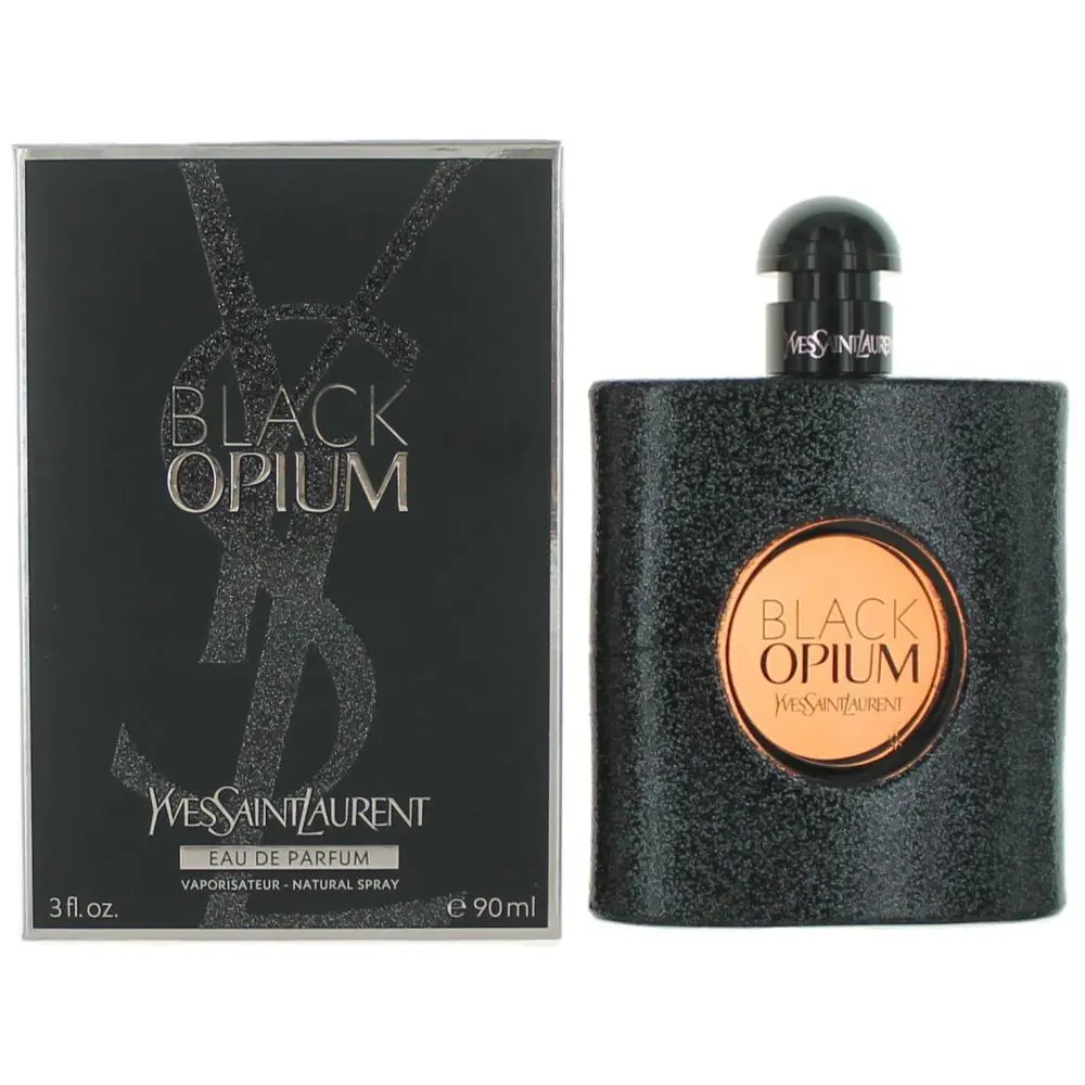 Black Opium EDP for Women, Spicy Fragrance with Coffee, Vanilla & Jasmine Notes, 3.0 fl oz Spray Bottle