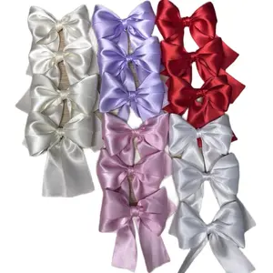 Double Sided Satin Ribbon bow for bouquets