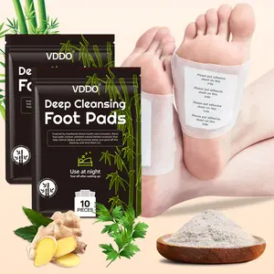 Herbal Detox Foot Patches - Absorb Toxins, Boost Sleep & Energy! | Ginger & Mugwort Formula