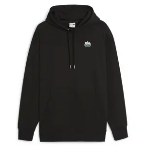 PUMA Mens T7 For The Fanbase Super Small Logo Hoodie Casual Outerwear Casual - Black