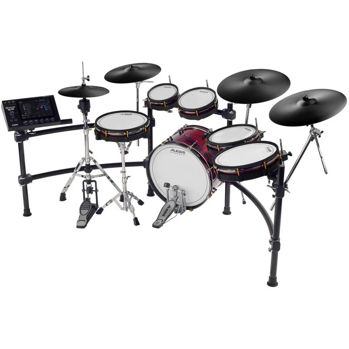 Alesis Strata Prime 10-Piece Electronic Drum Kit, 10.1" Touchscreen UI Prime Module