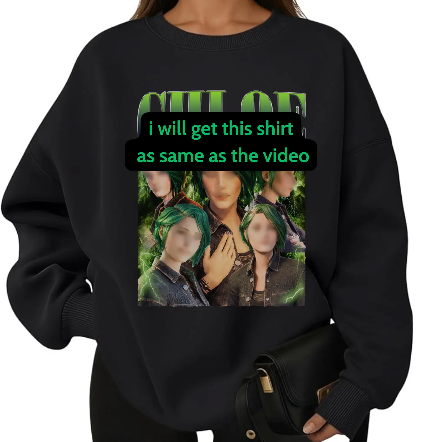 Choice Based Story Game Reunion Shirt, Green Hair Character Gaming Tee, Emotional Adventure Player Outfit